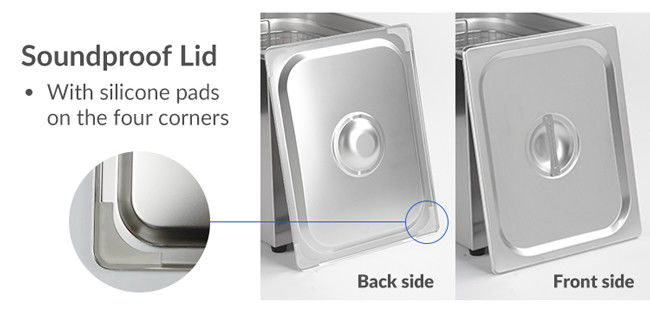 Stainless Steel Industrial Ultrasonic Cleaner wiht Multi Frequency 6L 45/65/45&65kHz 1