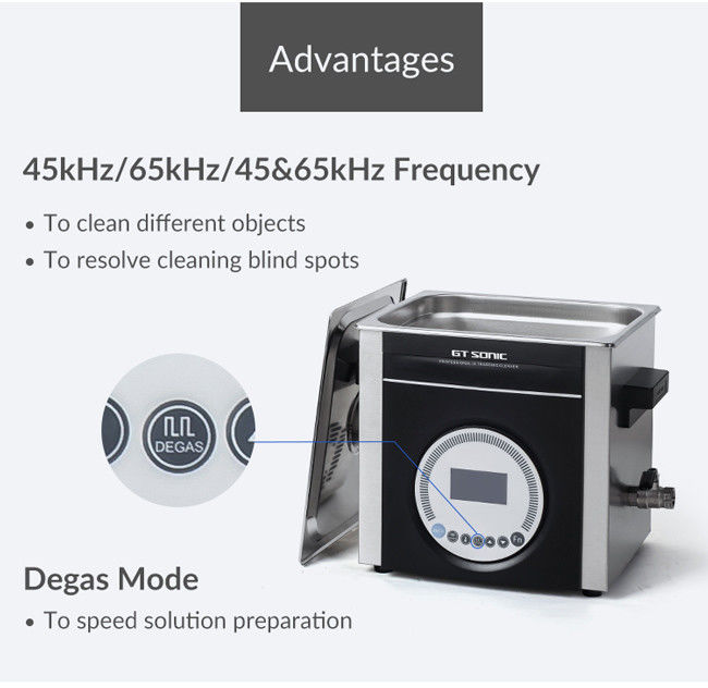 Super Noiseless GT SONIC Cleaner Multi Frequency  400 * 270 * 315MM 1