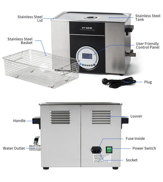 Weapons Heated Ultrasonic Cleaner Rust Removing Low Noise One Button Operation 2