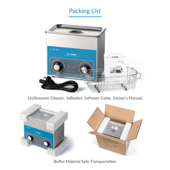Square Eyeglass Cleaning Machine , Durable SONIC Wave Ultrasonic Cleaner 2