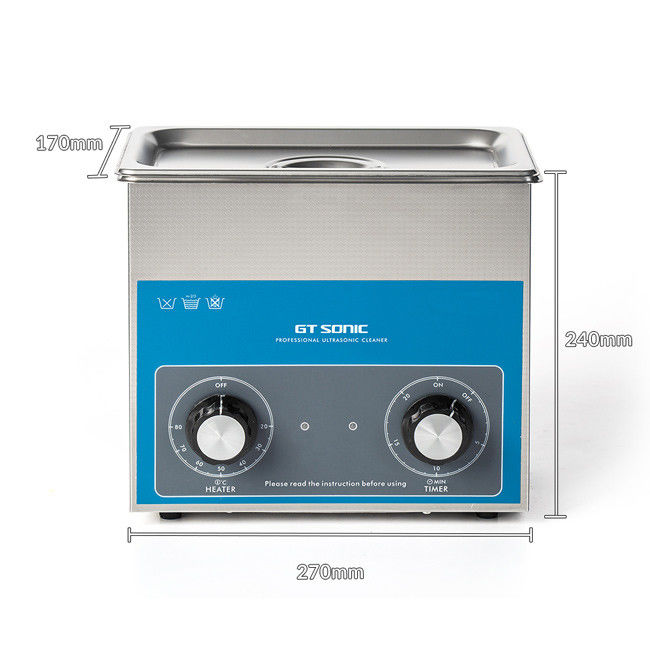 Square Eyeglass Cleaning Machine , Durable SONIC Wave Ultrasonic Cleaner 0