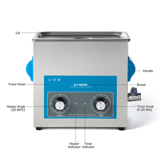 High Efficiency GT SONIC Cleaner , Stainless Steel Ultrasonic Cleaner 0