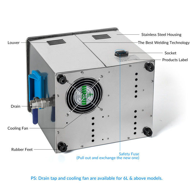 9L 200W Ultrasonic Cleaning Machine Ceramic Heater GT SONIC Ultrasonic Cleaner 1