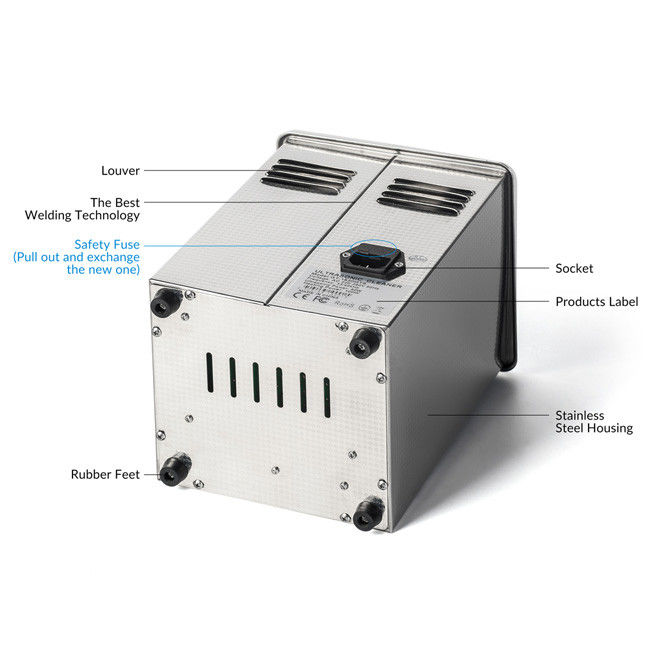 Rings / Eyeglasses Heated Ultrasonic Cleaner Small Capacity Easy Operating 2