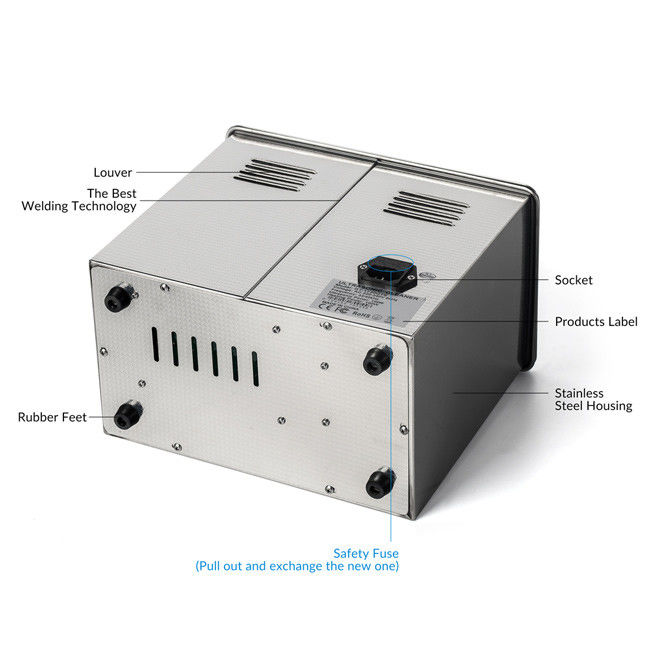 Stainless Steel Small Ultrasonic Cleaner , Explosion Proof Ultrasonic Cleaner 1