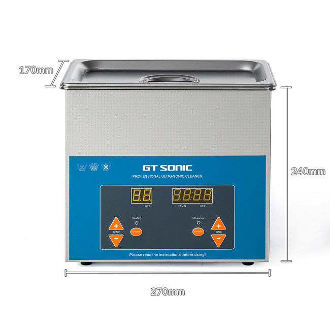 3L Digital Ultrasonic Cleaner Metal Parts Hardware Parts Cleaning With Timer Heater 0