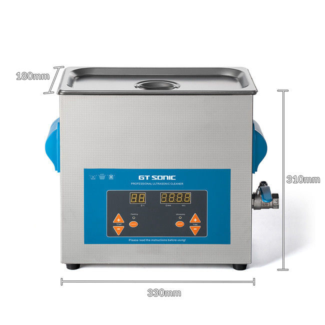 150W 40KHz 6L Digital Ultrasonic Cleaner 1-99 Mins Timer With Stainless Steel Tank 3
