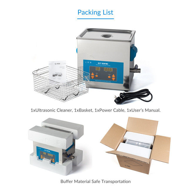 9L Ultrasonic Cleaning Machine , Hardware Industry Ultrasonic Parts Washer 2