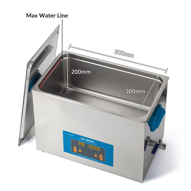 Digital Large Ultrasonic Cleaner 500W 27L Laboratory Usage VGT-2227QTD GT SONIC 0