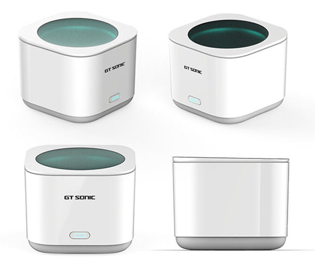 Small Light Cube Structure Sonic Jewelry Cleaner 180ml 43kHz With Low Noise 0