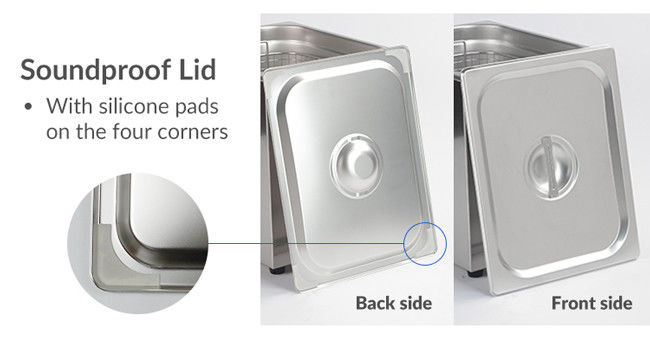 Multi - Frequency Parts Ultrasonic Cleaner Heated Soak Tank 13L 28kHz/40KHz 3