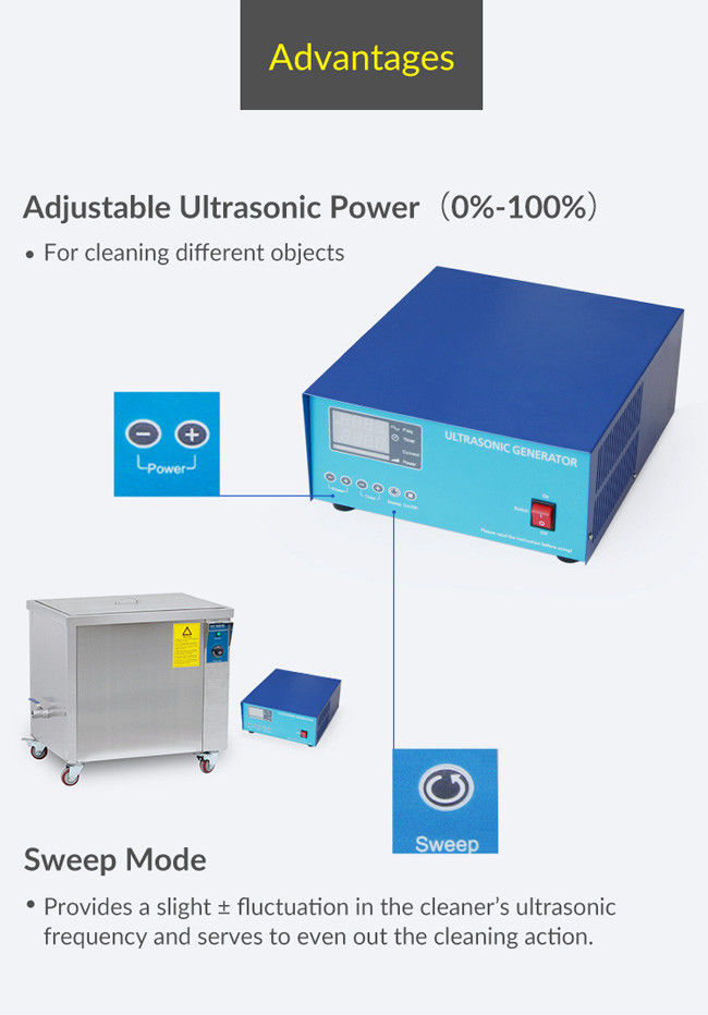 105L Metal Manual Ultrasonic Cleaner SUS304 Basket Acid Proof 2