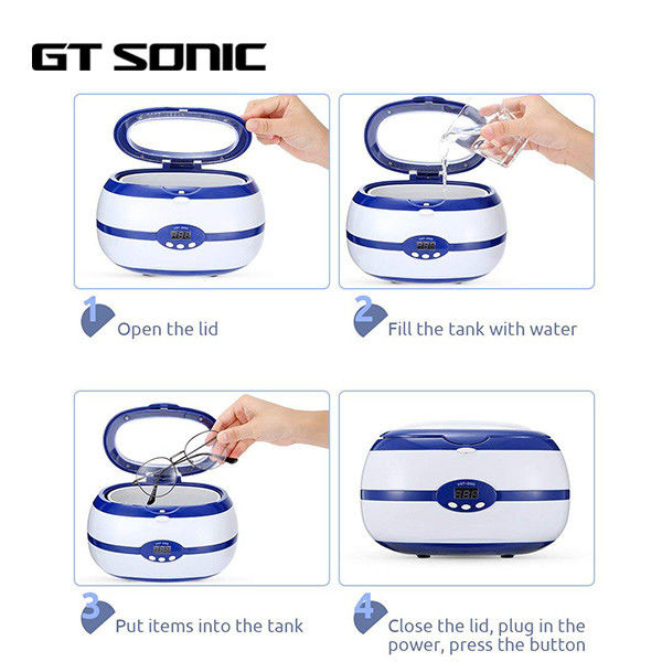600ml Capacity Digital Ultrasonic Cleaner , Watch SONIC Cleaner 35W 40kHz 1