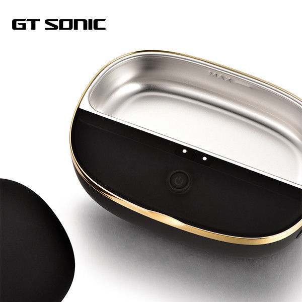 60ml 45KHz Small Ultrasonic Cleaner UV Light Sanitizer For Jewelry Braces Razers 1