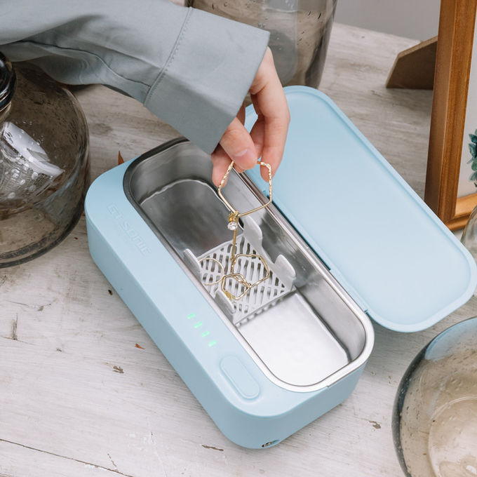 Battery Powered Ultrasonic Eyeglasses Cleaner With Auto Timer Shut Off 1