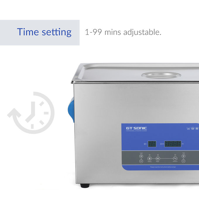 27L SUS304 40kHz Digital Ultrasonic Wave Cleaner With Heater Degas Timer 2