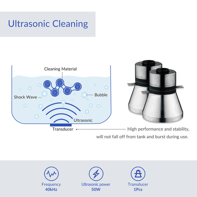 2L GT SONIC Ultrasonic Cleaner 100W Heat Power Small Ultrasonic Parts Cleaner 2