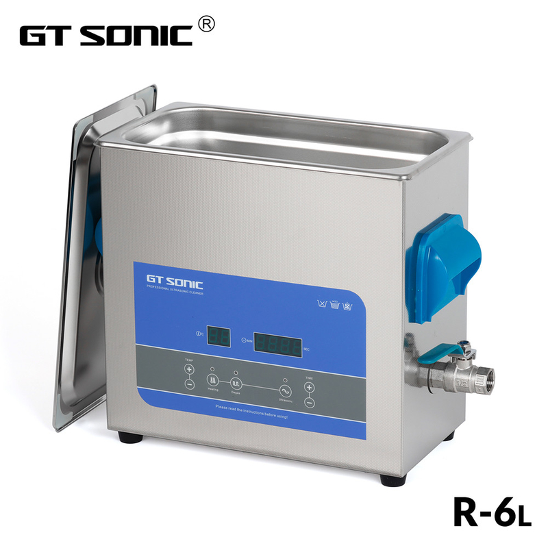 Timer Temperature Display Digital Ultrasonic Cleaner 150w 6l 0