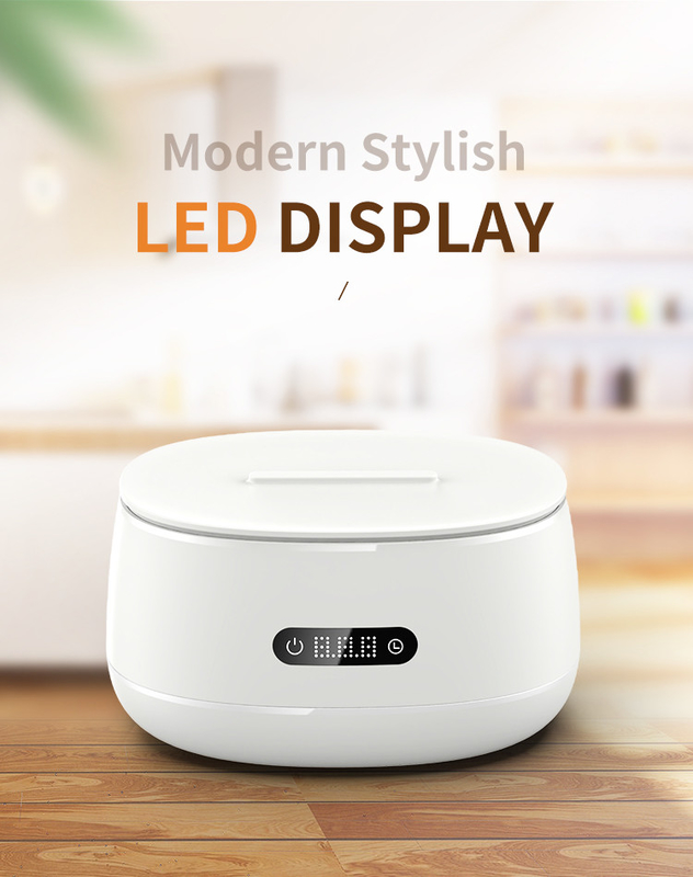 LED Display 600ml Ultrasonic Cleaner For Jewelry Glasses Bracelet Washing 2