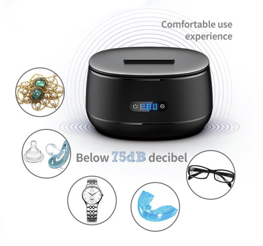 35W SUS Digital Ultrasonic Cleaner 600ml FCC For Jewelry Watch 1